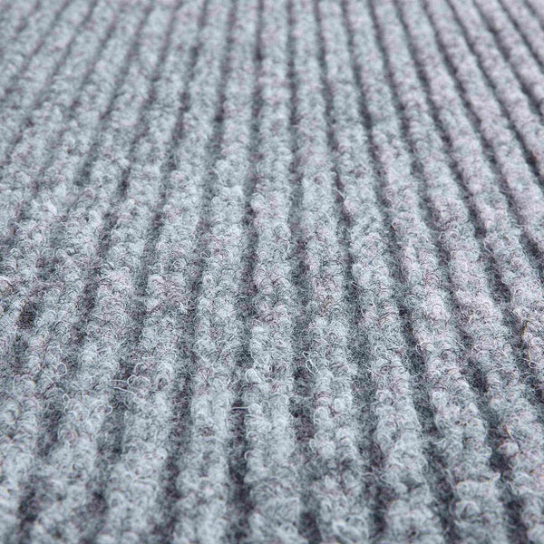 Detailansicht einer grauen Schmutzfangmatte