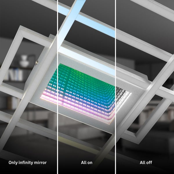 LED Deckenlampe LED Deckenleuchte Infinity Mirror Tunneleffekt Wohnzimmer