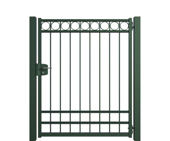 Metall Gartentor mit Griff und Schloss