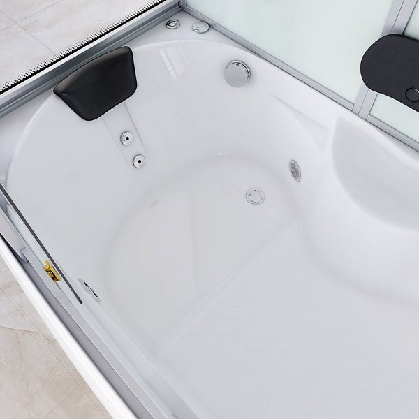 Home Deluxe - Dampfdusche DIAMOND - Weiß, Maße: 170 x 90 x 220 cm - inkl. Radio, Regendusche und komplettem Zubehör I Dampfsauna, Badewanne, Whirlpool, Dusche