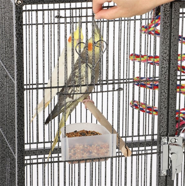 Yaheetech Vogelkäfig für wellensittich , Schwarz