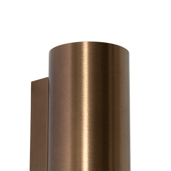 Zylindrische Wandleuchte aus Metall