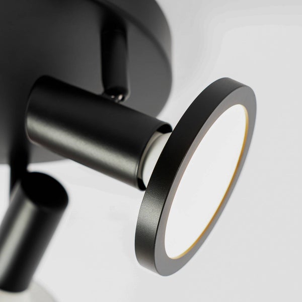 Lindby Strahler Ilda (Modern) in Schwarz aus Metall (3 flammig, GU10 ) - Deckenlampe Deckenleuchte Lampe Spot Wohnzimmerleuchte