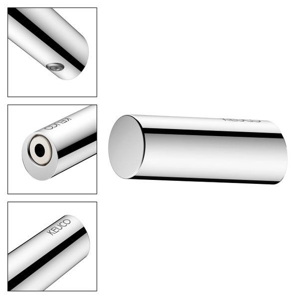 Keuco Wandhaken aus Metall mit glänzender Oberfläche in zylindrischer Form zur Wandmontage.