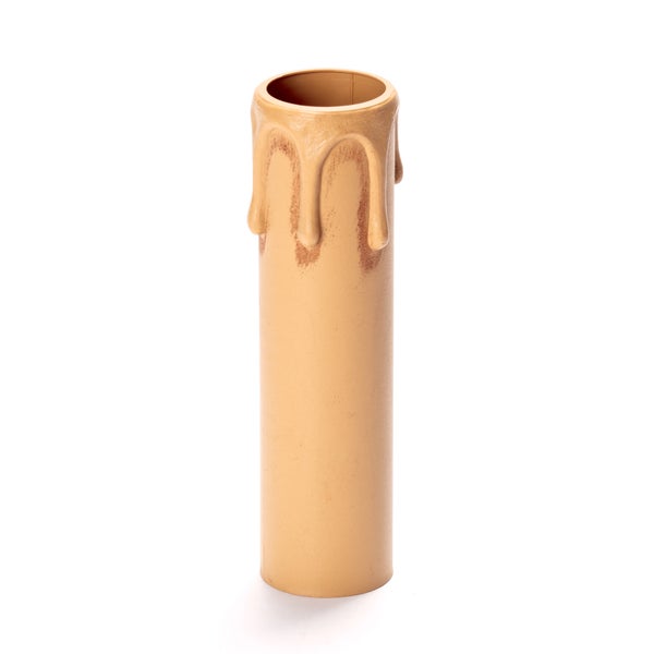 Kerzenhülse mit Tropfen für Kerzenfassung E14 Kronleuchter Kerzenhülle ø26mm L115mm Antik