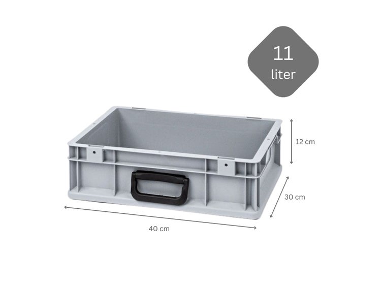 PROREGAL Spar Set 16x Eurobox Nextgen Portable Uno HxBxT 12 x 30 x 40 cm 11 Liter Eurobehälter Transportbox Transportbehälter Stapelbehälter