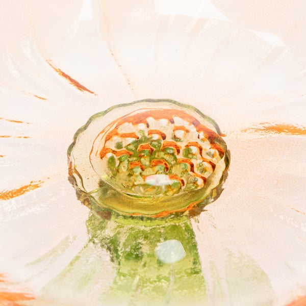 Detailaufnahme einer Glasblume