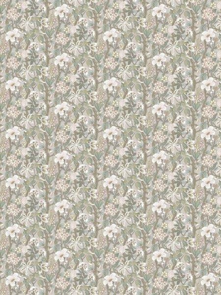 Borastapeter Tapete tropische Blätter und Blüten Grau - 49 cm x 10.05 m - 660819