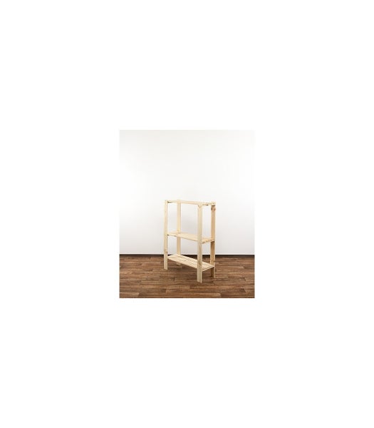 PROREGAL Holzregal Woodland HxBxT 115 x 80 x 30 cm Fachlast 120 kg 3 Fachboden Kiefernholz Natur