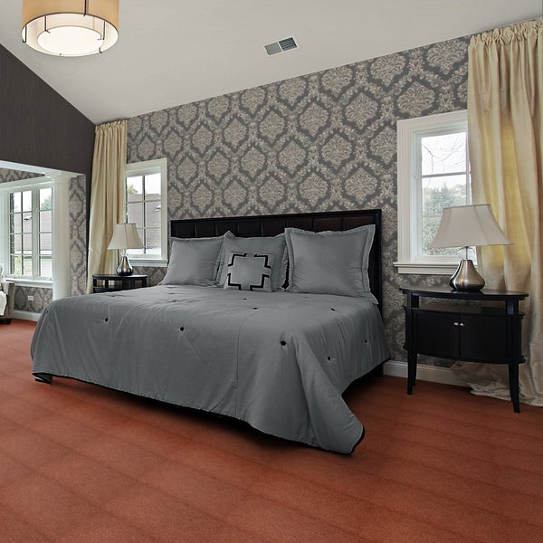 Auslegware Teppichboden Meterware in Orange Rot sehr robust mit Velours Oberfläche 400 cm Breite (Meterware)