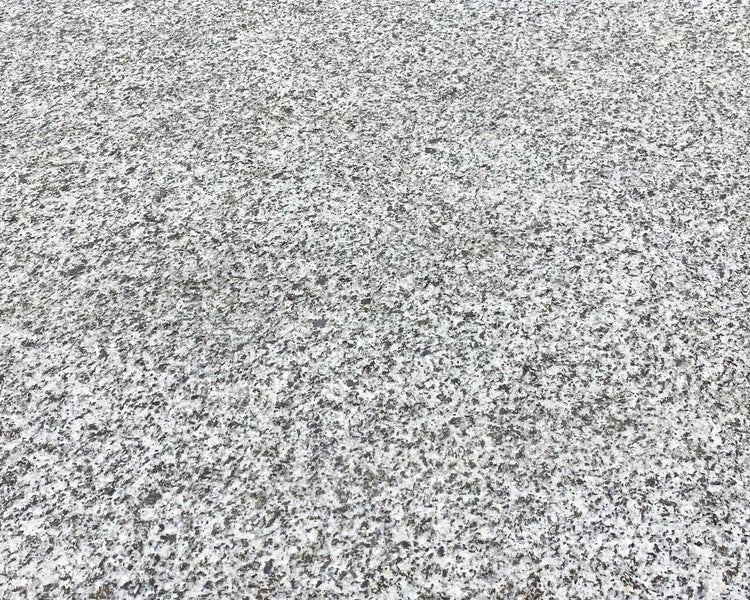 Wohnrausch Granit Poolumrandung Beckenrandstein SILVER GRANIT, 61 x 30 x 3 cm, 1 Rundkante, geflammt, weiß, hellgrau