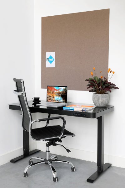 Akustisches Wandpaneel aus PET-Filz – 100 x 100 cm – Taupe