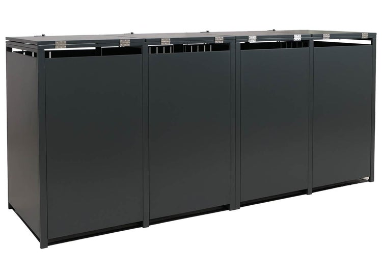 Mülltonnenbox für vier Mülltonnen