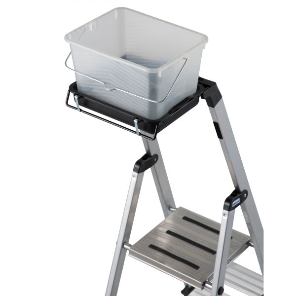 Aluminium-Trittleiter mit Eimer