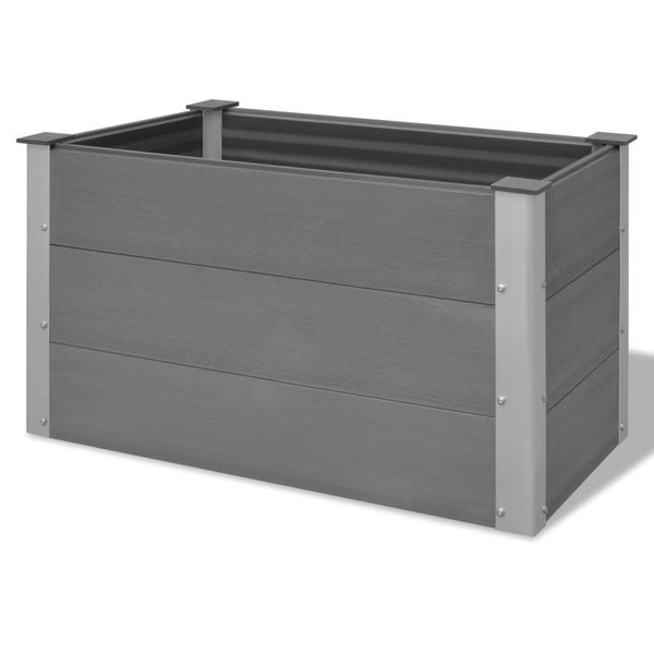 Garten-Hochbeet WPC 100 x 50 x 54 cm Grau