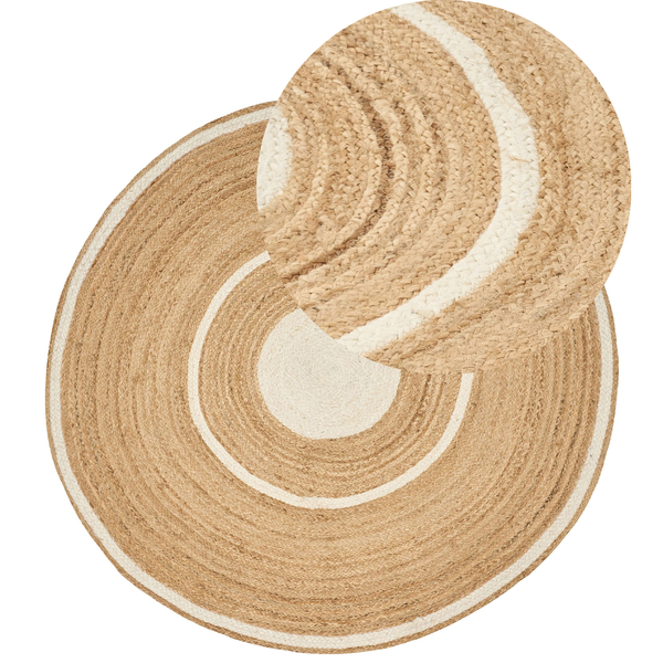 Teppich HALFELI Beige ø 140 cm Jute