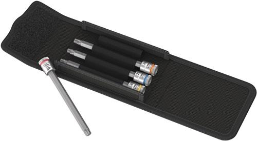 Wera 8767 TX Torx HF 1 Zyklop Bitnuss-Satz lang 4tlg 1/4 mit Haltefunktion - 003375