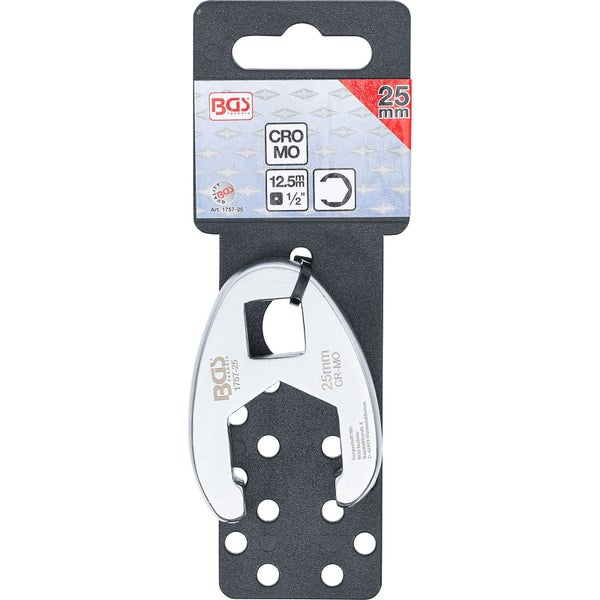 BGS Hahnenfußschlüssel Antrieb Innenvierkant 12,5 mm (1/2) SW 25 mm - 1757-25
