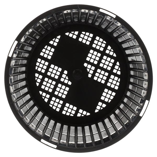 Schwarzer Pflanzkorb mit Gitterstruktur