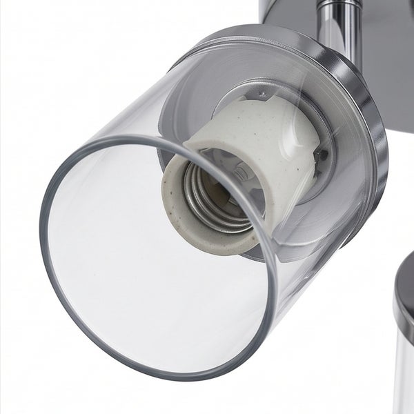 Spotstrahler mit zylindrischem Glasschirm und Lampenfassung für eine Leuchte