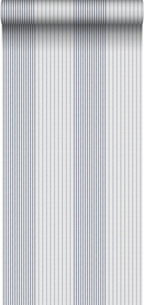 Sanders und Sanders Tapete Streifen Dunkelblau und Grau - 53 cm x 10.05 m - 640670