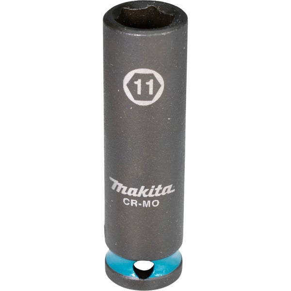 Makita E-16293 Steckschlüssel 3/8 SW12 Impact Black lang