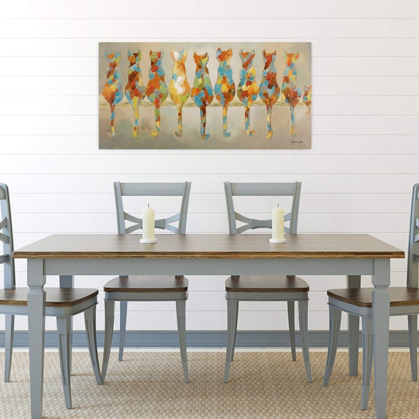 Handgemaltes Gemälde Acrylfarbe 120x60cm Bunt