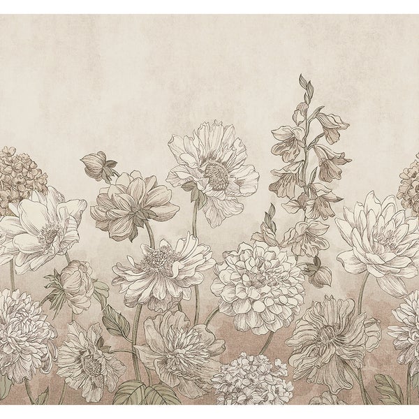 Tapete mit Blumendekor