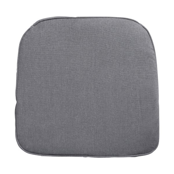 Sitzkissen Wicker Oxford grau - ca. 48x48 cm - 4er-Set