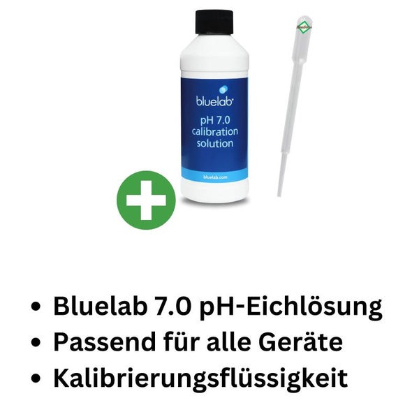 Bluelab pH-Kalibrierlösung 7.0 – 250 ml für präzise, einfache und zuverlässige pH-Messungen, kompatibel mit allen pH-Messgeräten