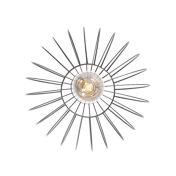 Deckenleuchte aus Metall mit Glühbirne