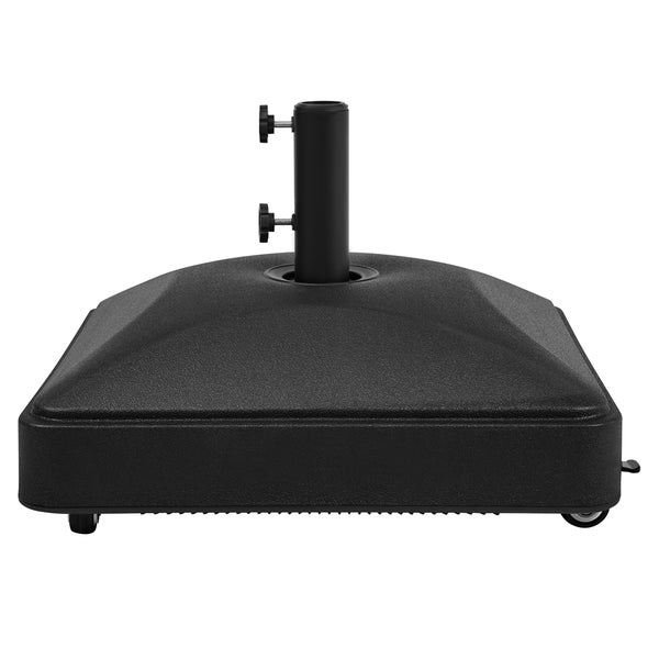 Schirmständer aus Kunststoff mit Rollen