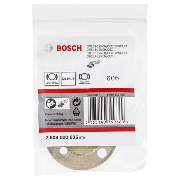 Bosch Spannmutter für Winkelschleifer M 14 x 15 mm Feingewinde - 2608000625