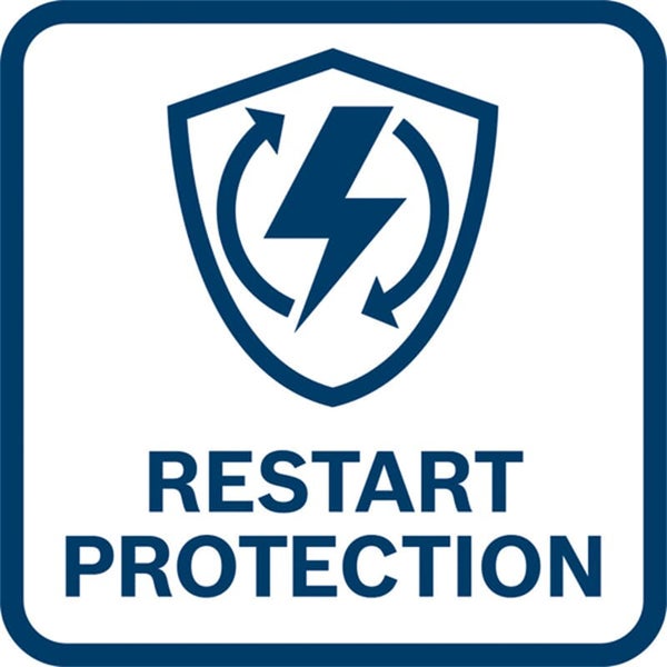 Symbol für Wiederanlaufschutz bei Elektrogeräten