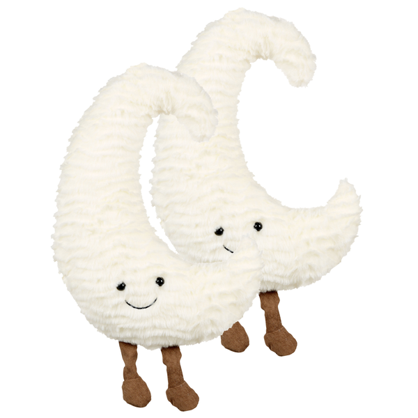 Kinderkissen Mond 21 x 40 cm Weiß 2er Set MOONLIGHTER