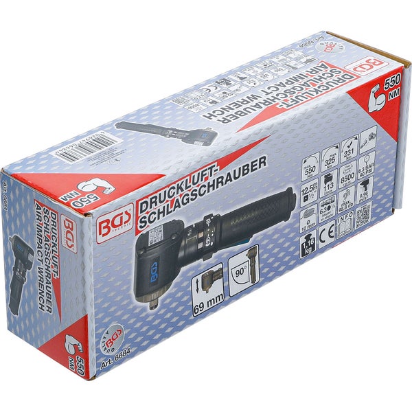 Verpackung eines BGS Druckluft-Schlagschraubers