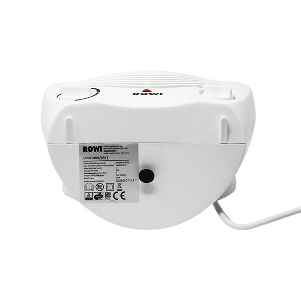 ROWI Heizlüfter HHL 2000 mit 2000 Watt Leistung für elektrische Zusatzheizung