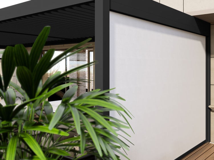 Weide Sonnenrollo für Weide Pergola 4 M in Anthrazit