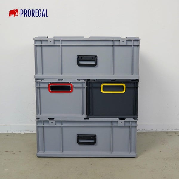 PROREGAL Eurobox NextGen Portable HxBxT 23,5 x 30 x 40 cm 20 Liter Eurobehälter Transportbox Transportbehälter Stapelbehälter