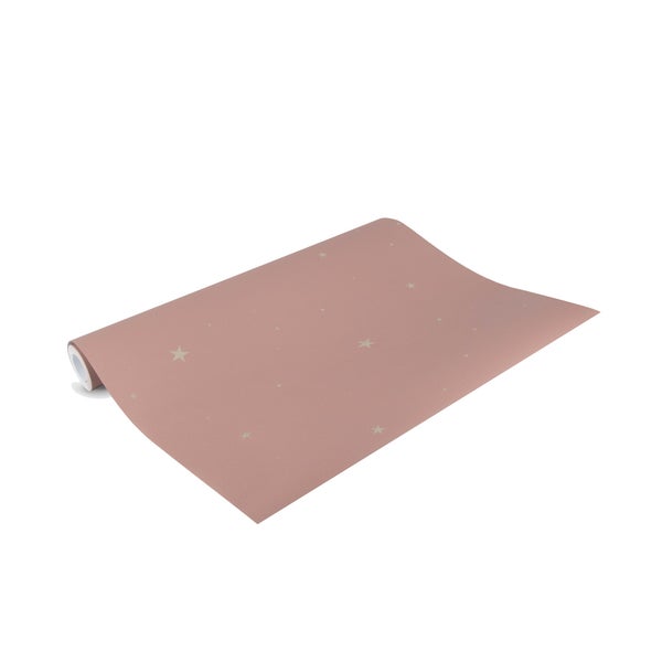 Vliestapeten Kleine Sterne Rosa