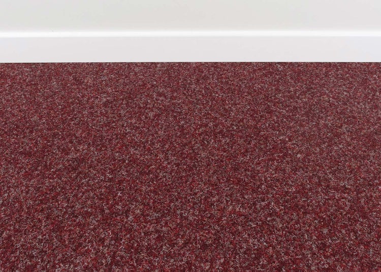 Nadelvlies Meterware in Dunkelrot Filz Textilbelag Nadelfilz Bodenbelag 400 cm Breite (Meterware)