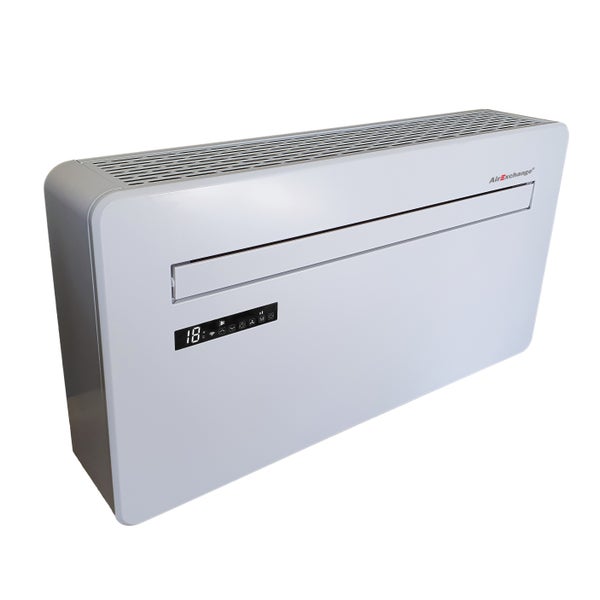 Produktdatenblatt der AirExchange Elements 12-R Monoblock Wärmepumpe mit Angaben zu Energieeffizienz und Kältemittel