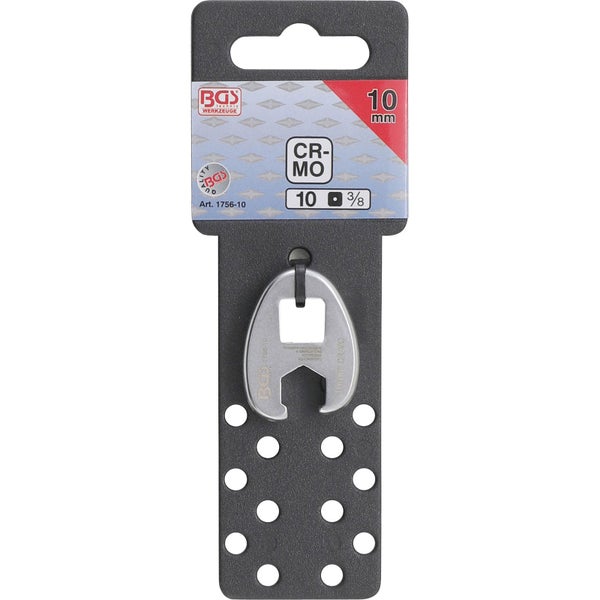 BGS Hahnenfuß-Schlüssel 10 Millimeter aus Chrom-Molybdän-Stahl.