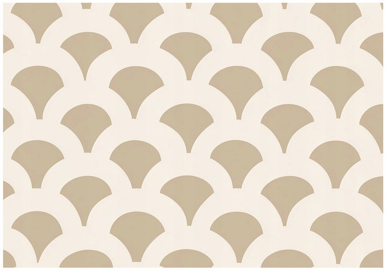 Tapete mit muschelförmigem Muster