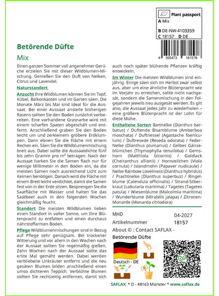 SAFLAX  - Betörende Düfte - Mix - 1000 Samen
