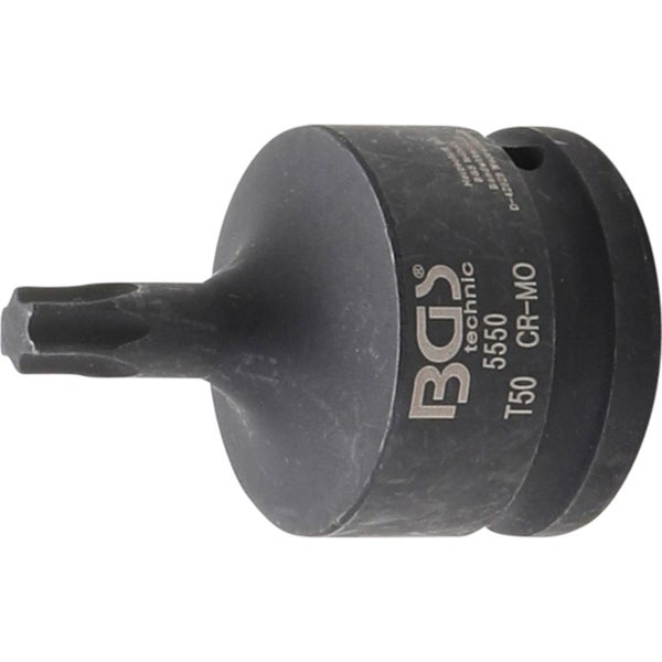 BGS Kraft-Bit-Einsatz Antrieb Innenvierkant 20 mm (3/4) T-Profil (für Torx) T50 - 5550