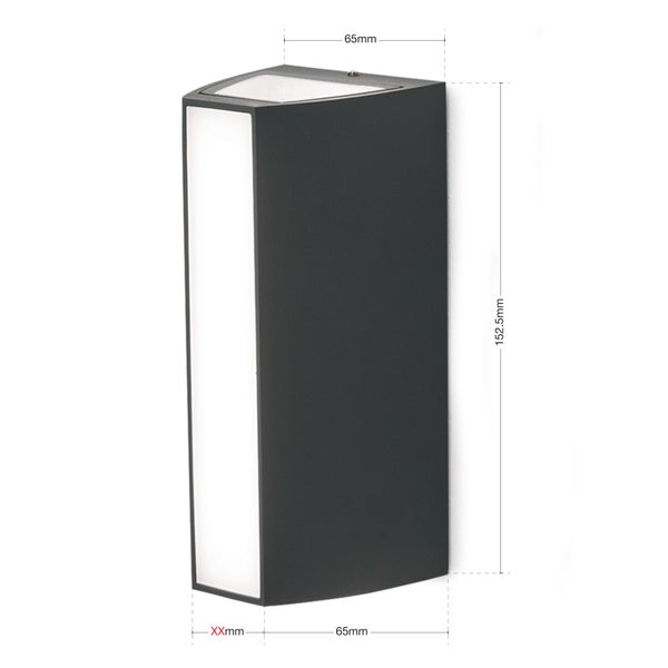 LED Außen Wandleuchte Mood IP65 Anthrazit