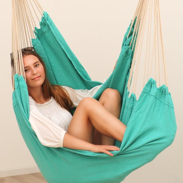 XXL Hängesessel Relaxsessel 185x130cm bis 150kg in Mint