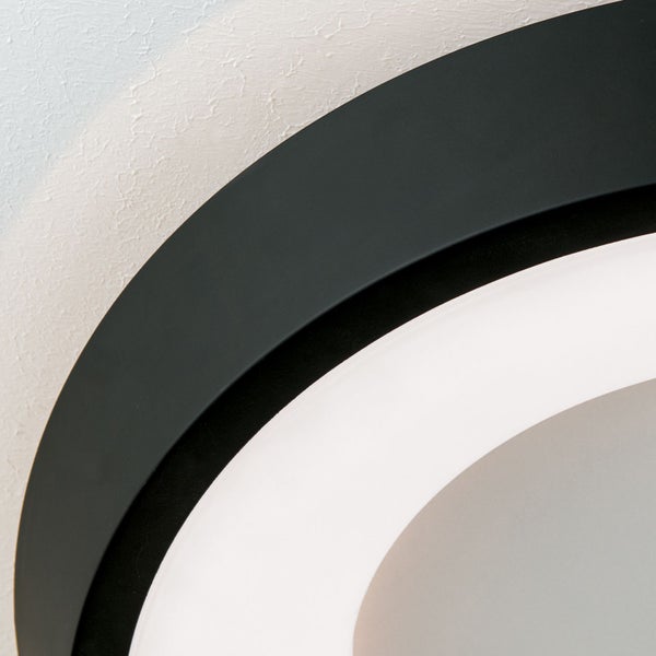 LED Deckenleuchte Look Ø 55cm Schwarz 3000K 3500lm