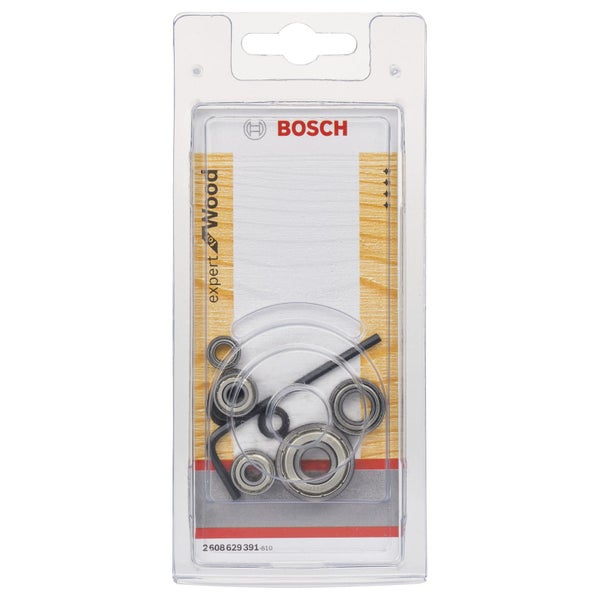 Bosch Logo Expert Wood Kugellagerset mit Zubehör in Kunststoffverpackung